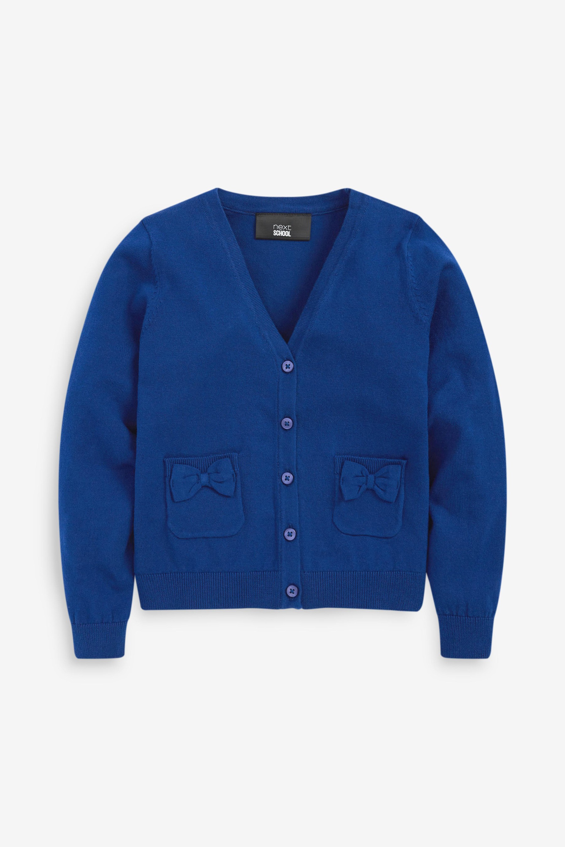 Bow Pocket School Cardigan (3-16yrs)