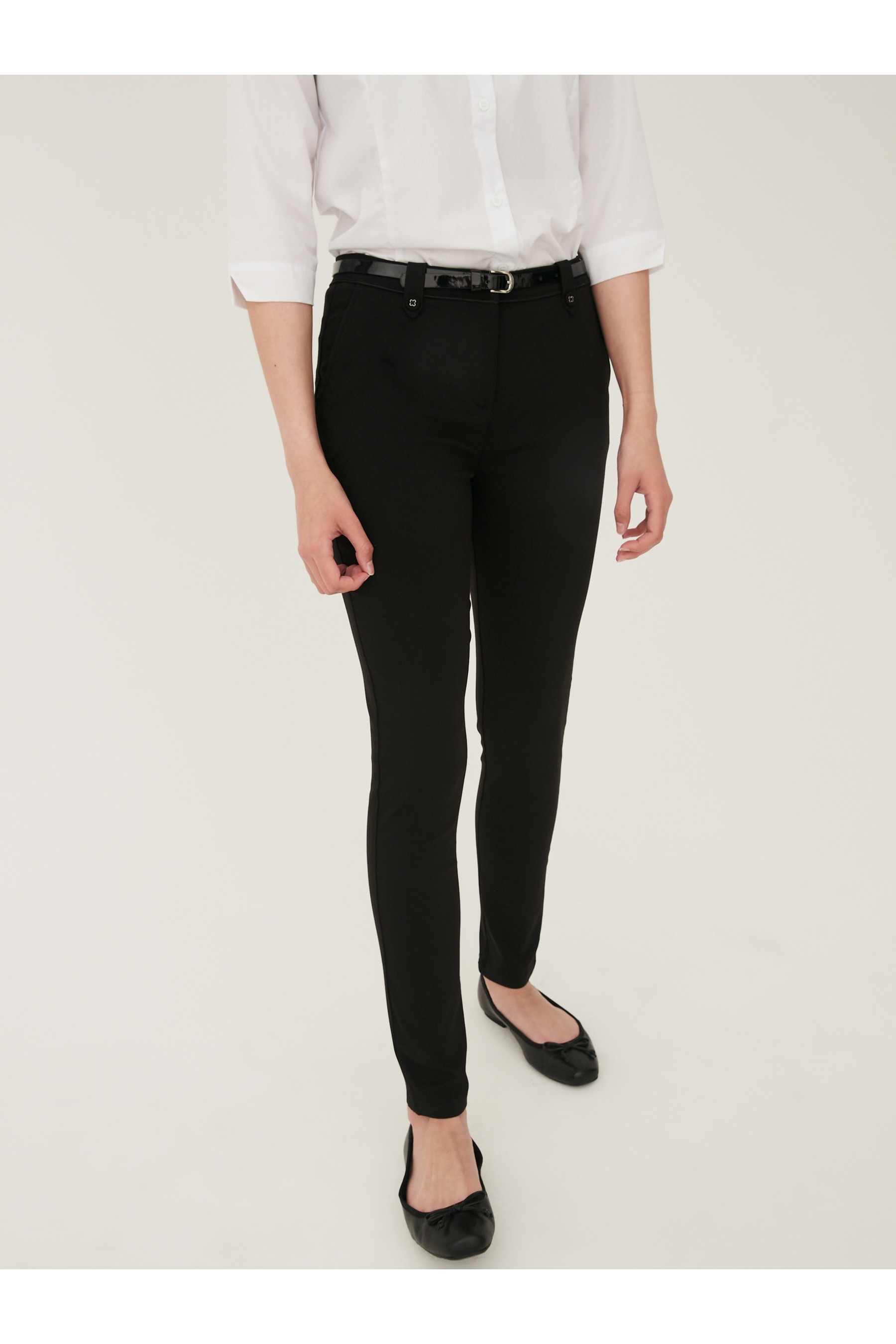 Senior Belted Skinny School Trousers (9-17yrs)