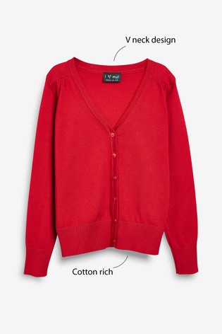 School V-Neck Cardigan (3-16yrs)