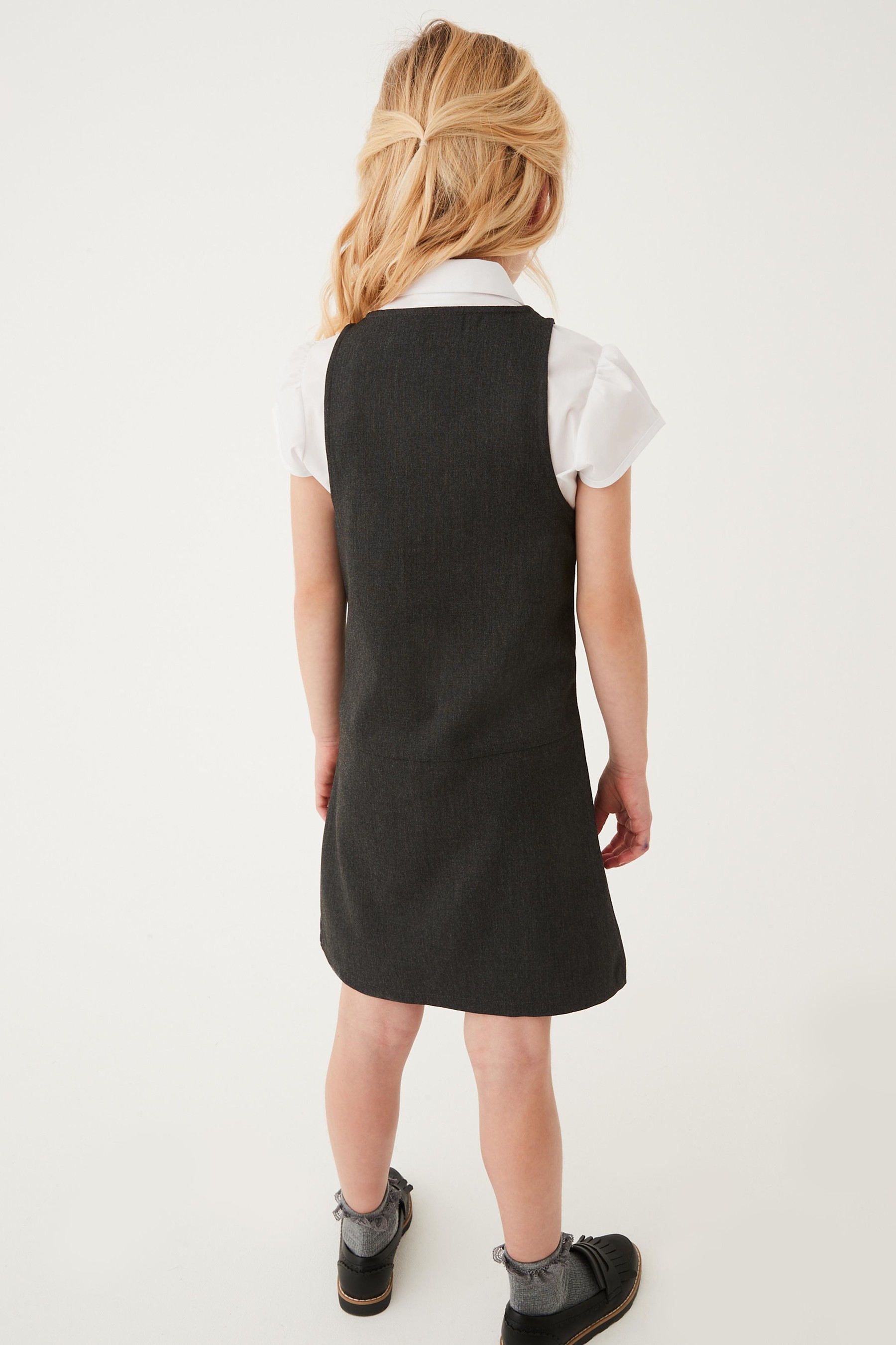 Zip Front School Pinafore (3-14yrs) Slim Fit