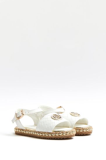 River Island White Espadrille Sandals