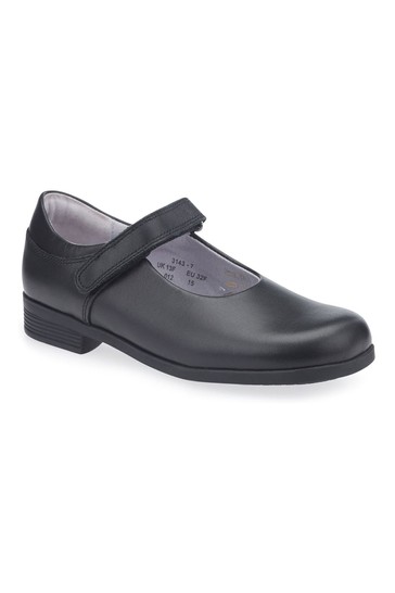 Start-Rite Samba Black Leather School Shoes Standard Fit