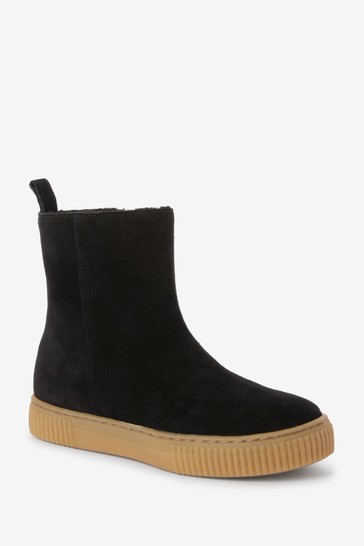 Water Repellent Suede Warm Lined Boots