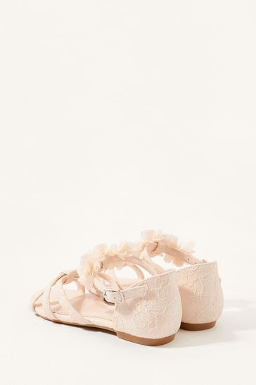 Monsoon Pink Bridal Corsage Sandals