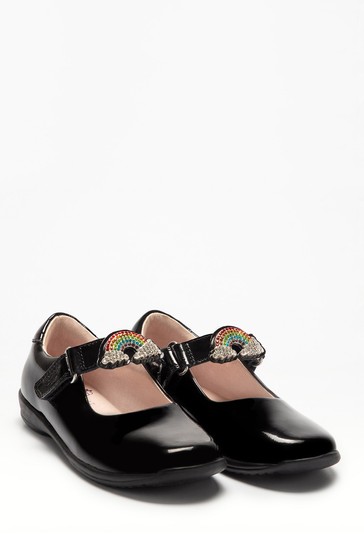 Lelli Kelly Interchangeable Black Patent Rainbow Shoes