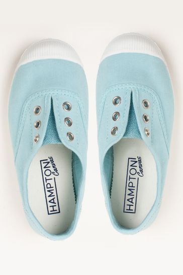 Trotters London Blue Plum Canvas Shoes