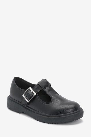 School Chunky Sole T-Bar Shoes