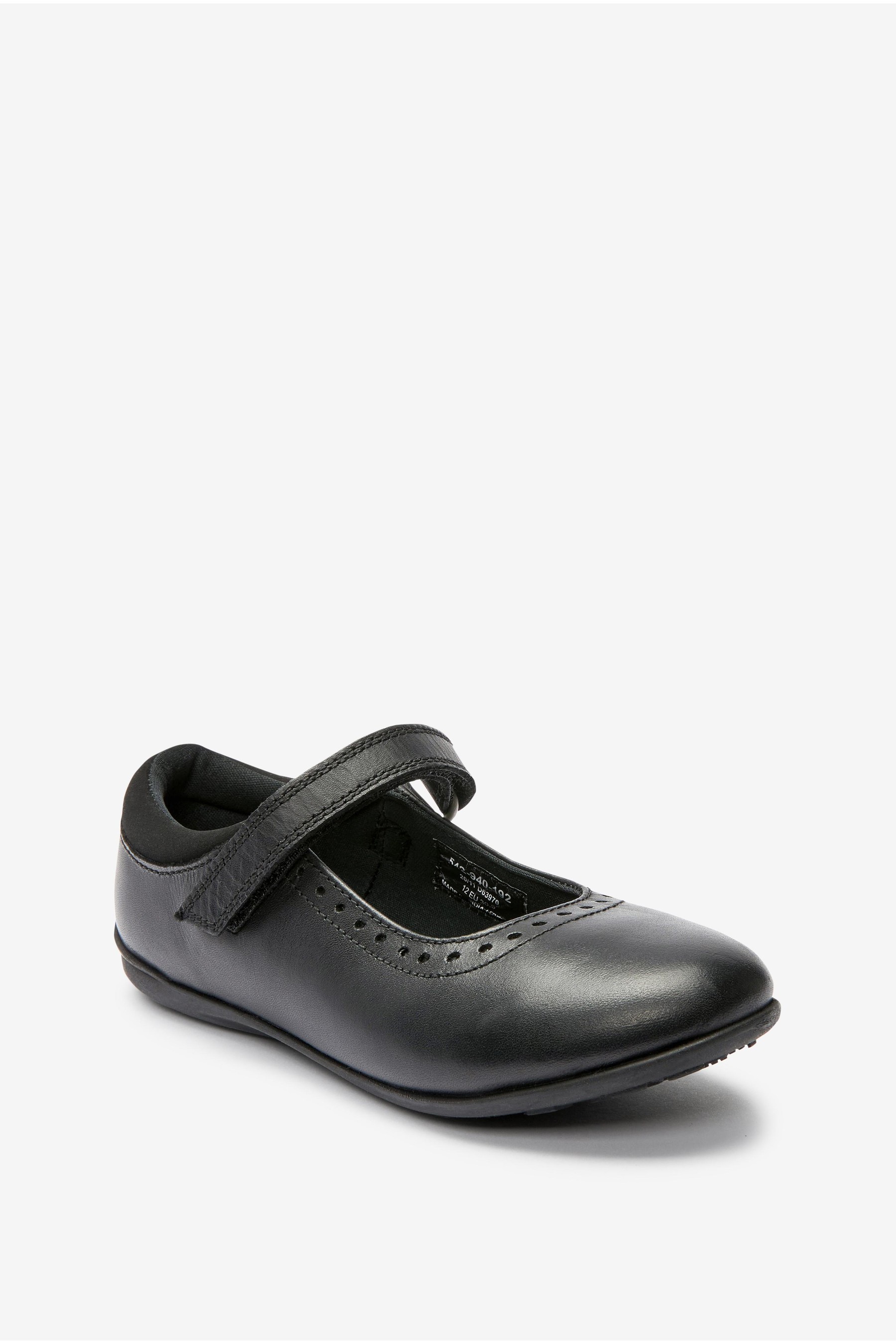 School Leather Mary Jane Brogues Standard Fit (F)