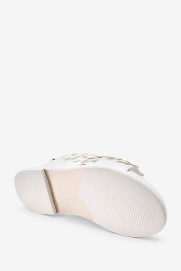 Baker by Ted Baker White Flower Sandals