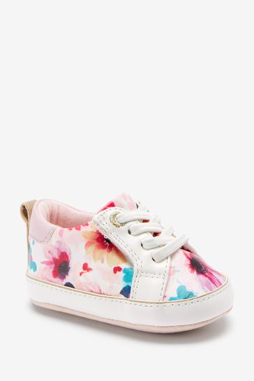 Baker by Ted Baker White Floral Trainer Padders
