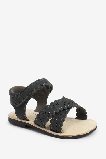 Scallop Sandals Wide Fit (G)