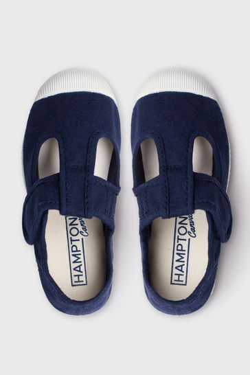 Trotters London Blue Champ Canvas Shoes