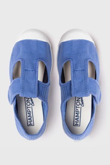 Trotters London Blue Champ Canvas Shoes