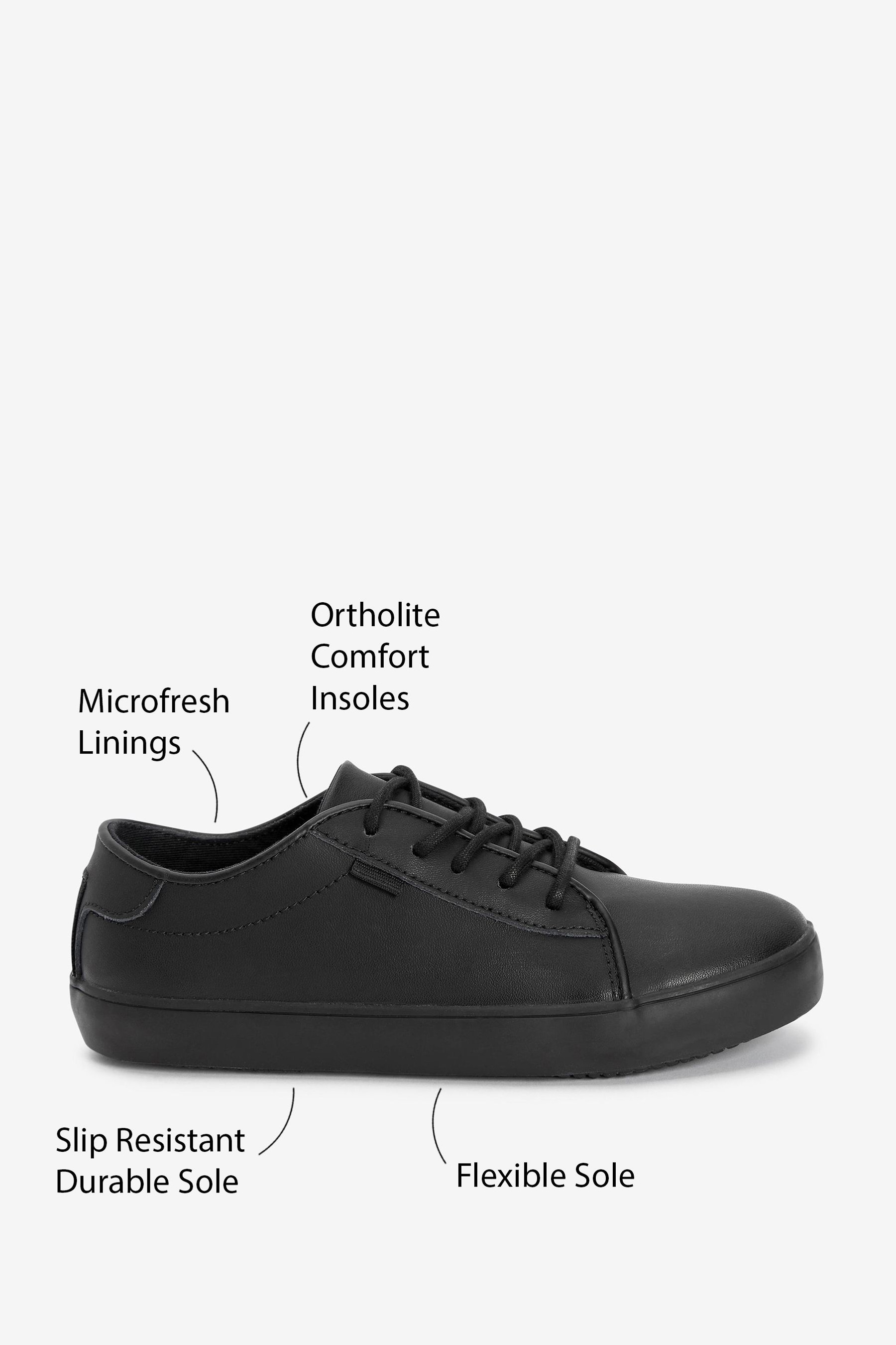 Leather Lace-Up Shoes