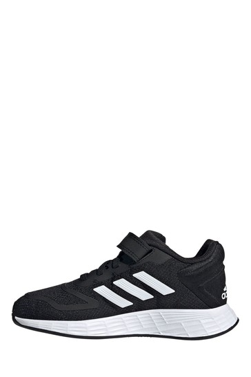 adidas Duramo 10 Youth & Junior Black Strap Trainers