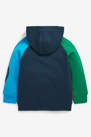 Colourblock Zip Through Hoodie (3mths-8yrs)