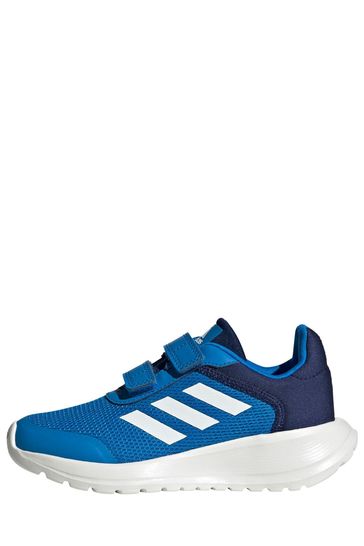 حذاء رياضي بحزام أزرق Tensaur من Adidas Youth And Junior