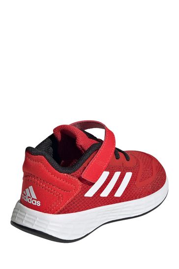 adidas Duramo 10 Infant Red Strap Trainers