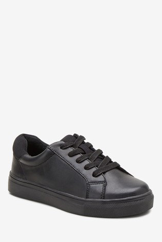 School Leather Lace-Up Shoes