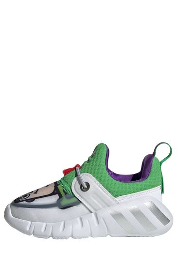 حذاء رياضي أبيض للأطفال RapidaZen Buzz من adidas