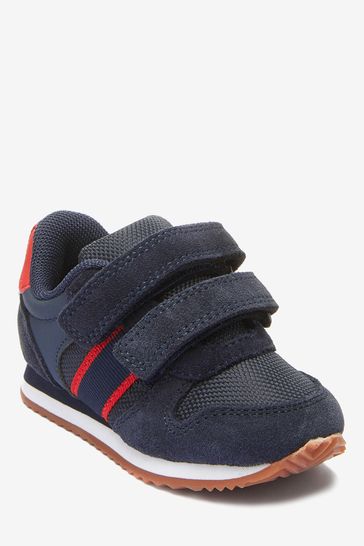 Double Strap Trainers Wide Fit (G)