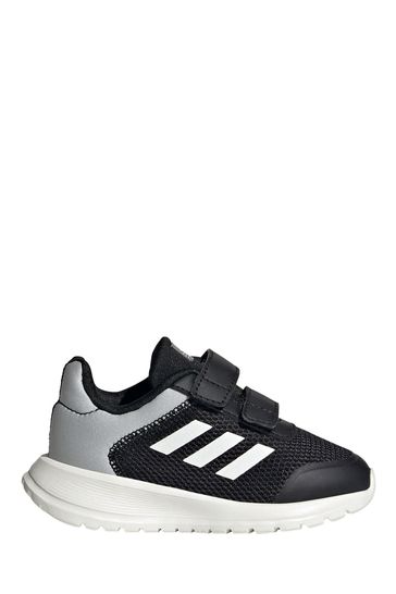 adidas Tensaur Run Infant Black Strap Trainers