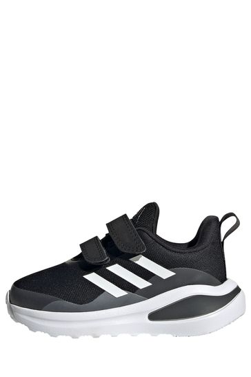 adidas Boys Black FortaRun Infant Strap Trainers