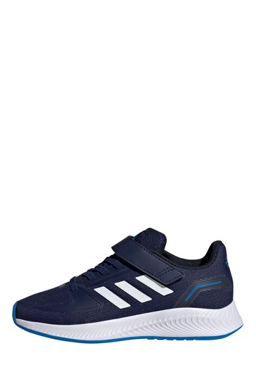 adidas Navy Blue RunFalcon Youth & Junior Strap Trainers