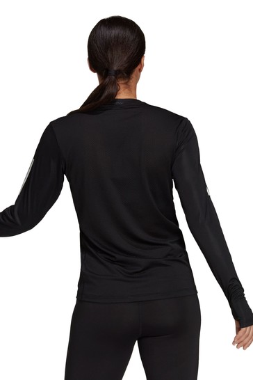 adidas Black Own The Run Long Sleeve T-Shirt