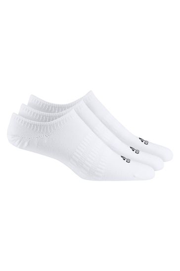 adidas Adult White Trainer Socks Three Pack