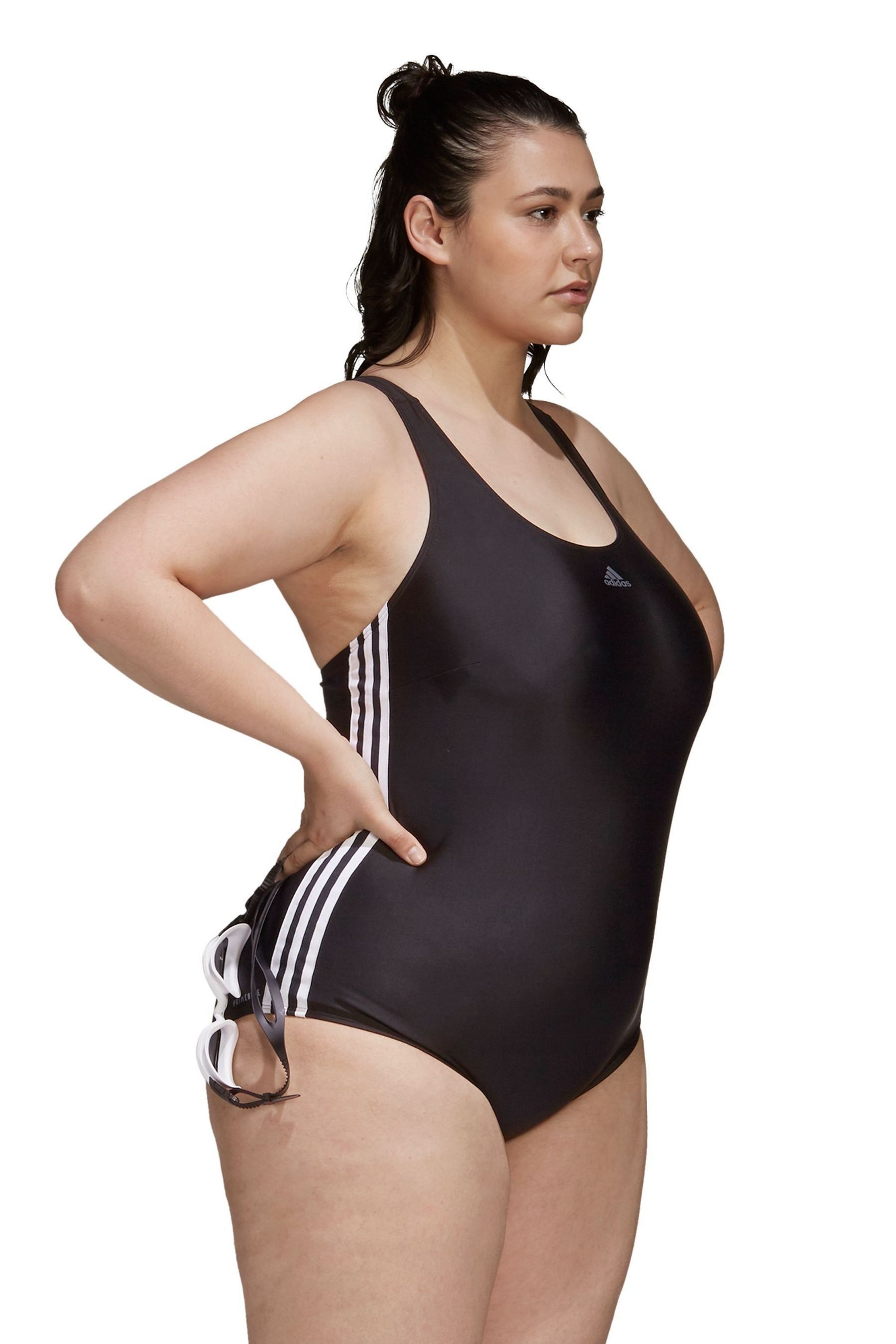 adidas Curve 3 Stripe Fit Swimsuit