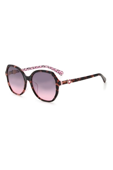 kate spade new york Lourdes Tortoiseshell Brown Sunglasses