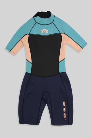 Animal Blue Teal Shorty Wetsuit