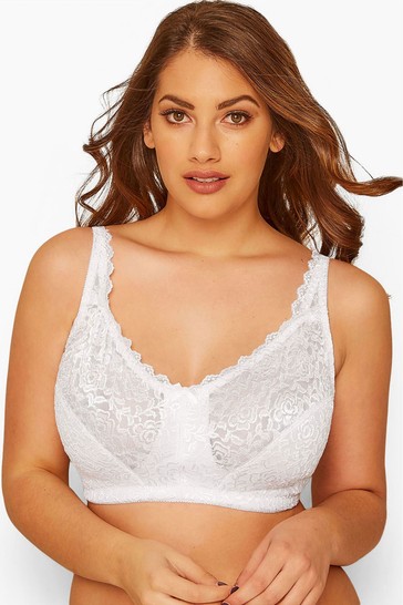 Yours Curve Hi Shine Lace Non-Wired Bra