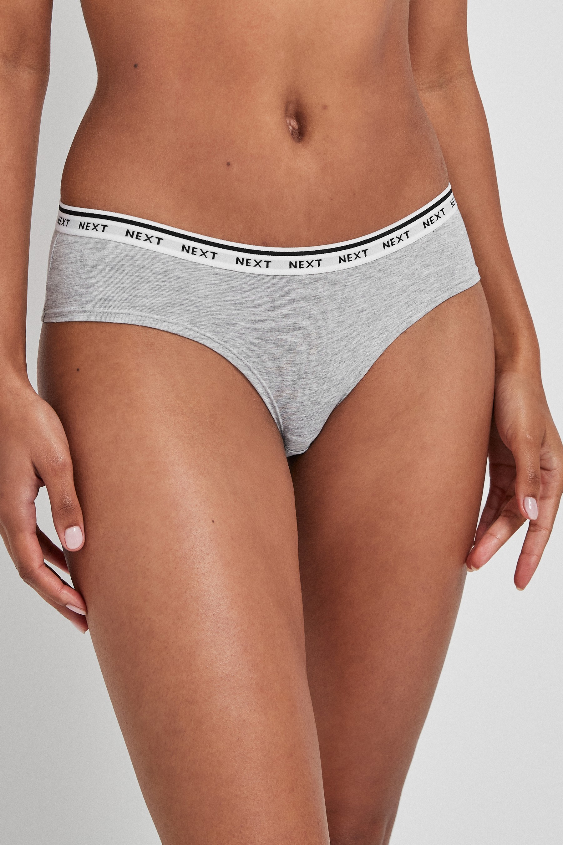 Cotton Rich Logo Knickers 7 Pack Short