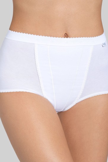 Sloggi Control White 2 Pack Briefs