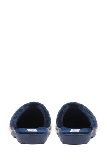 Pavers Ladies Colourful Heart Mule Slippers