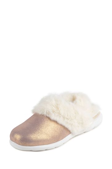 Totes Isotoner Ladies Iso-Flex Real Suede Slingback Slippers