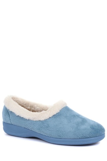 Pavers Blue Ladies Full Slippers