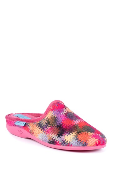 Lunar Pink Fire Mule Slippers