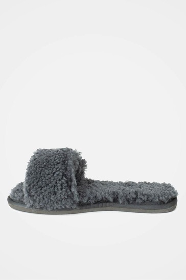 Celtic & Co. Grey Sheepskin Slides