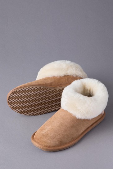 Lakeland Leather Ladies Sheepskin Bootie Slippers