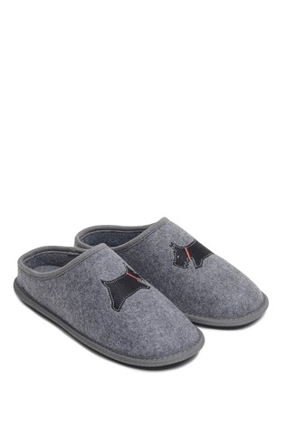 Radley London Grey Radley Plain Cosy Slippers