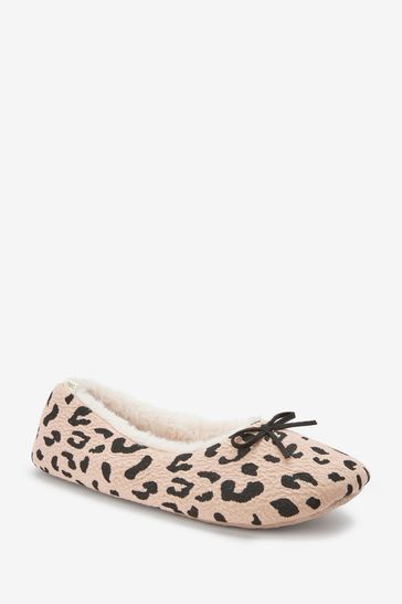 Animal Print Ballet Slippers