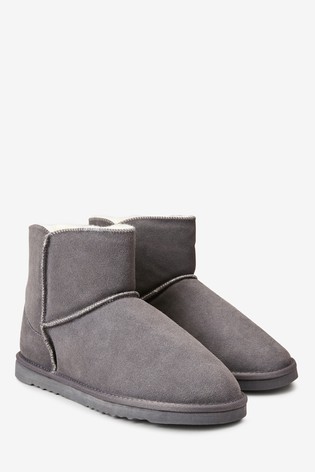 Suede Slipper Boots