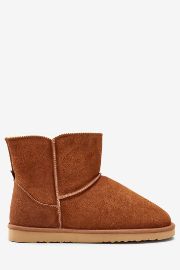 Suede Slipper Boots