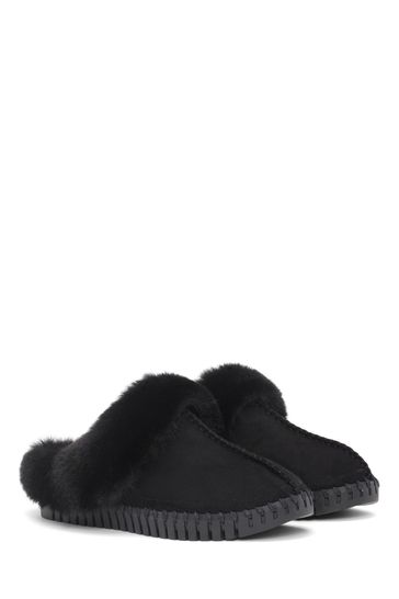 Ilse Jacobsen Black Slippers