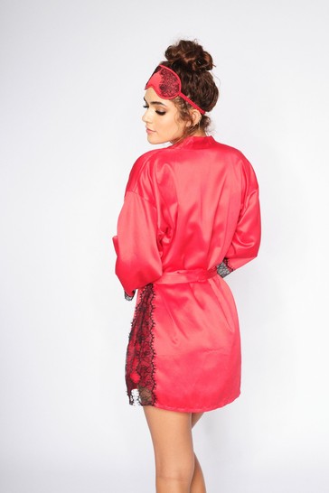 Ann Summers Red Cherryann Satin Robe