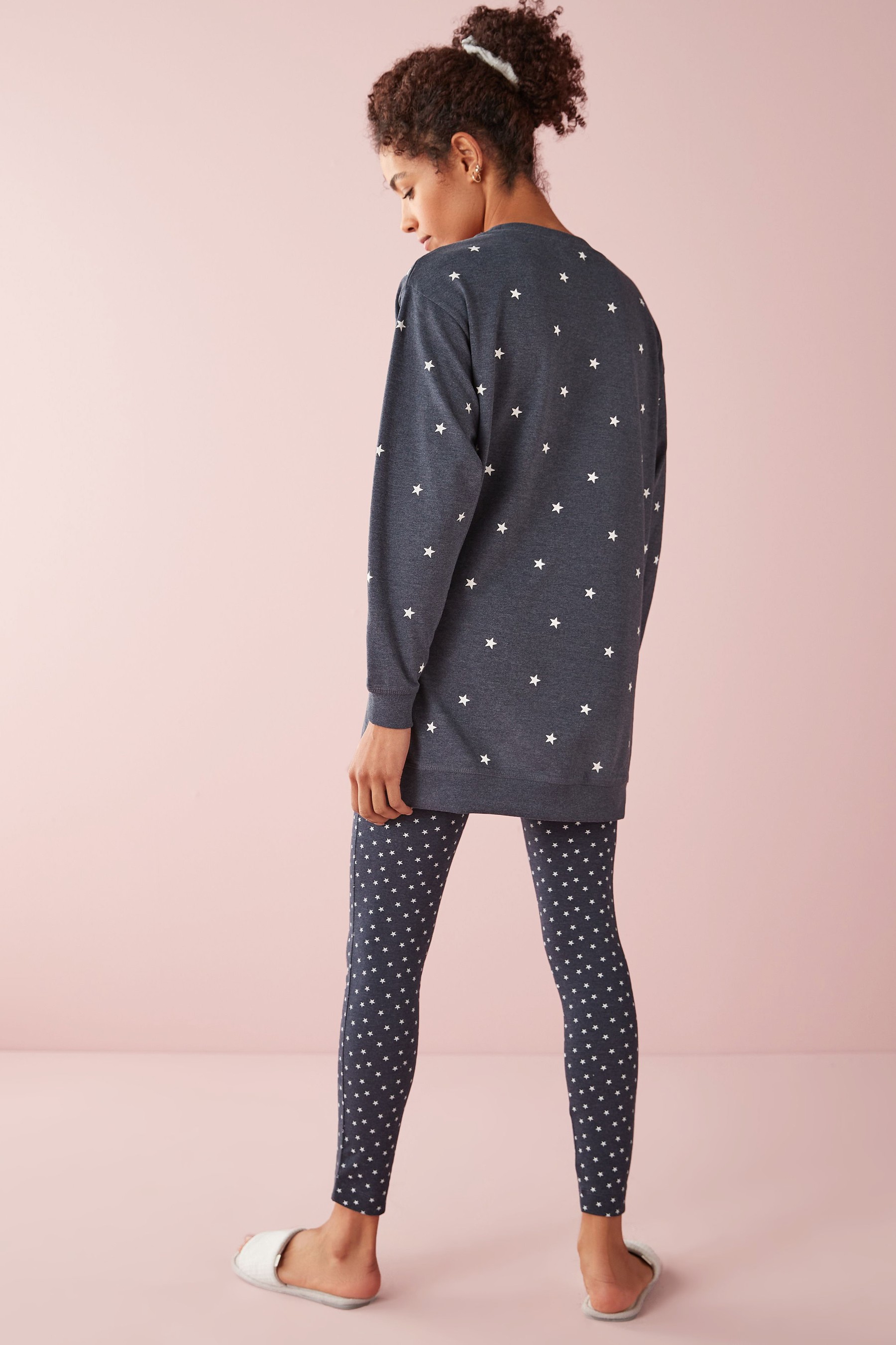 Cotton Tunic And Legging Pyjamas Set