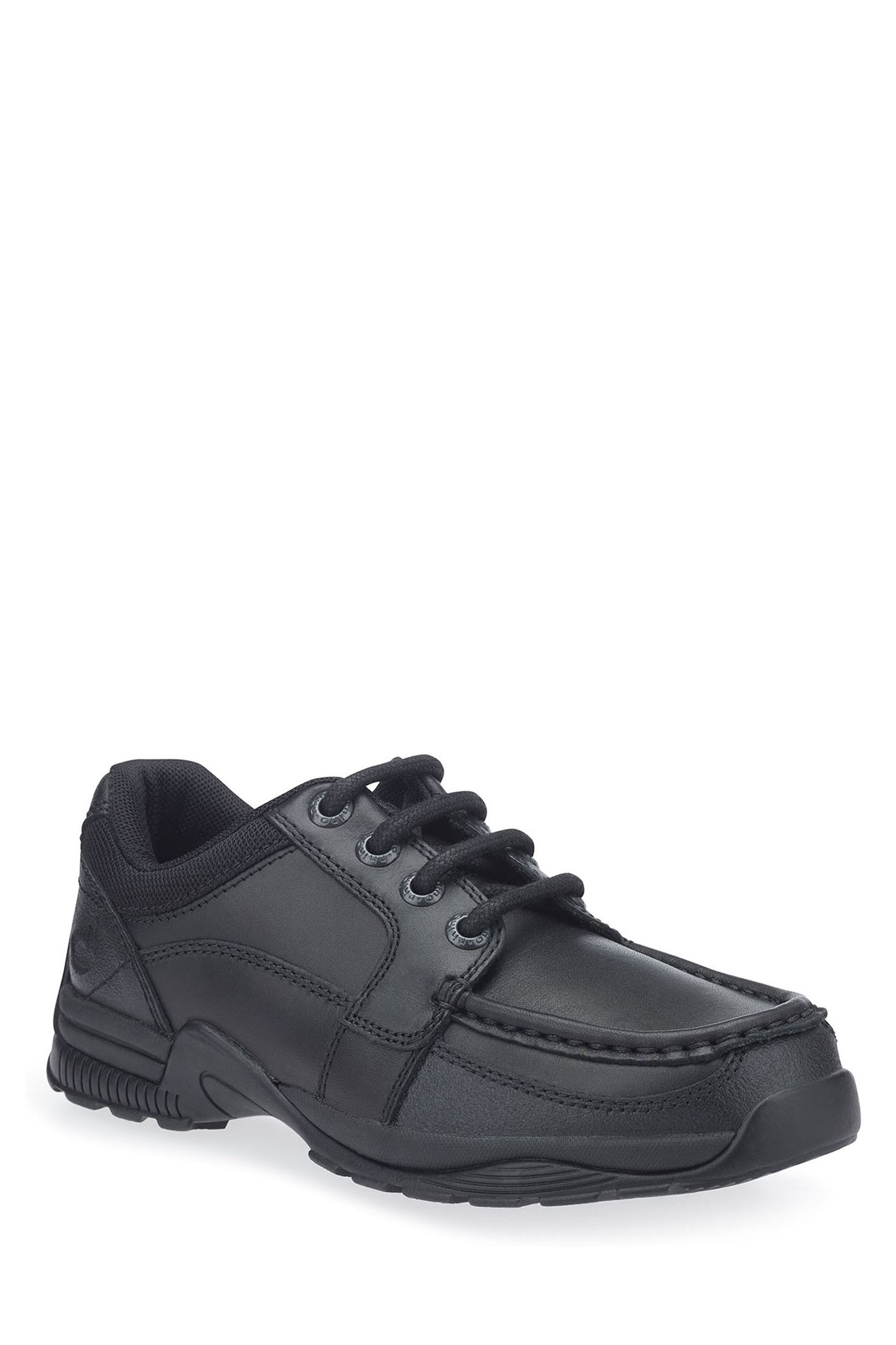 Start-Rite Dylan Black Leather Lace Up School Shoes F Fit